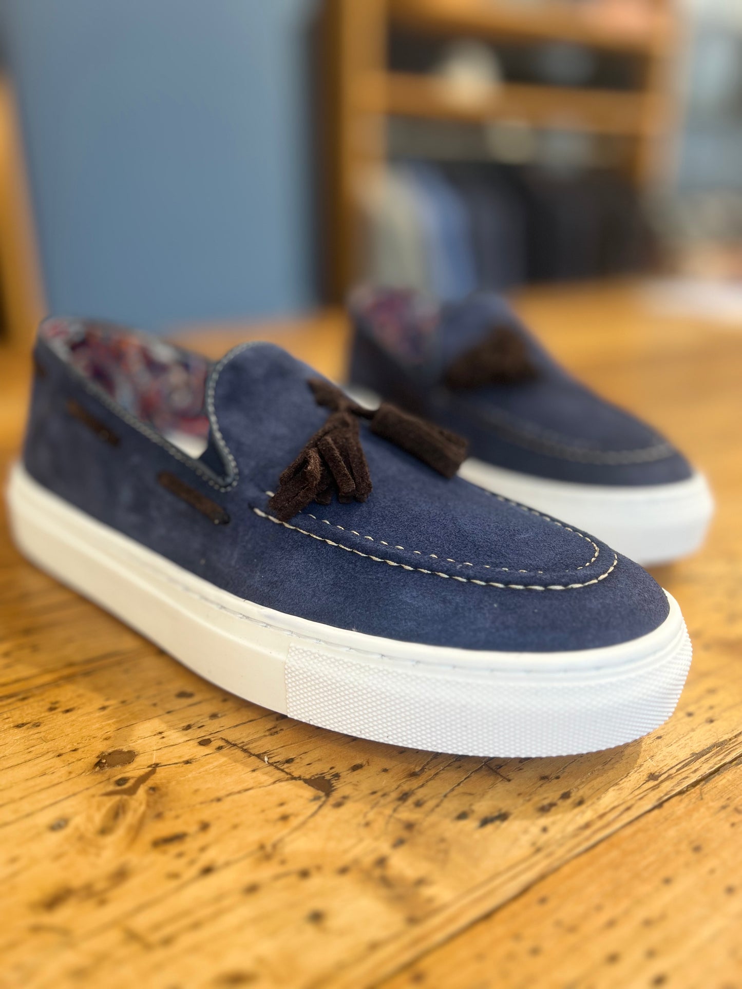 MOCASSINO Nappine Blu