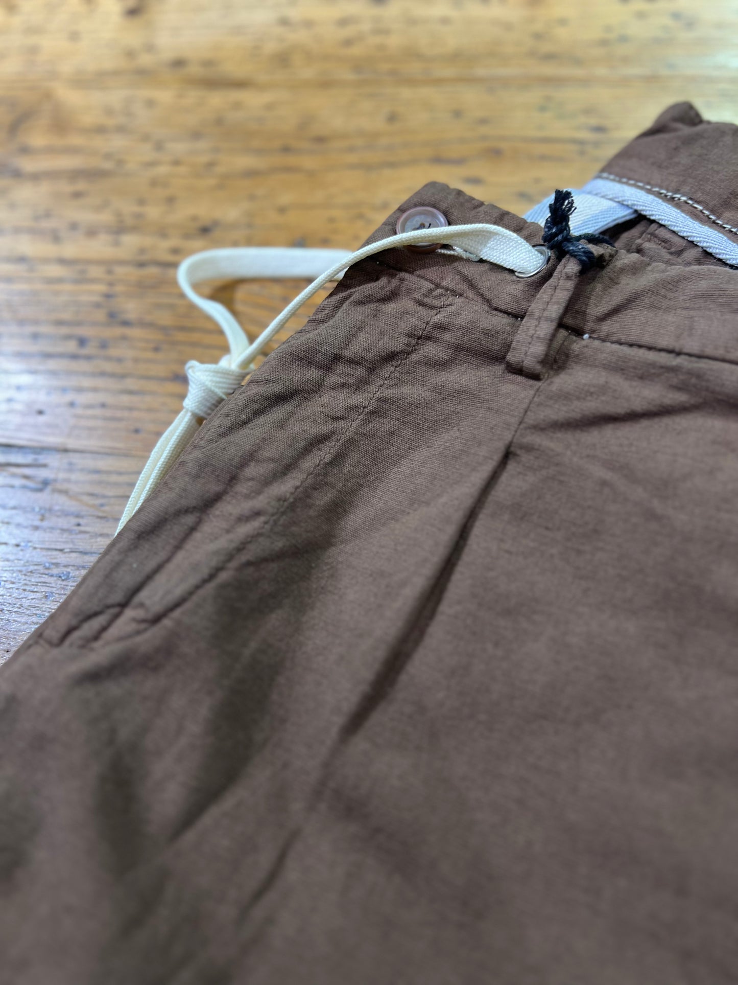 PANTALACCIO LINO MARRONE