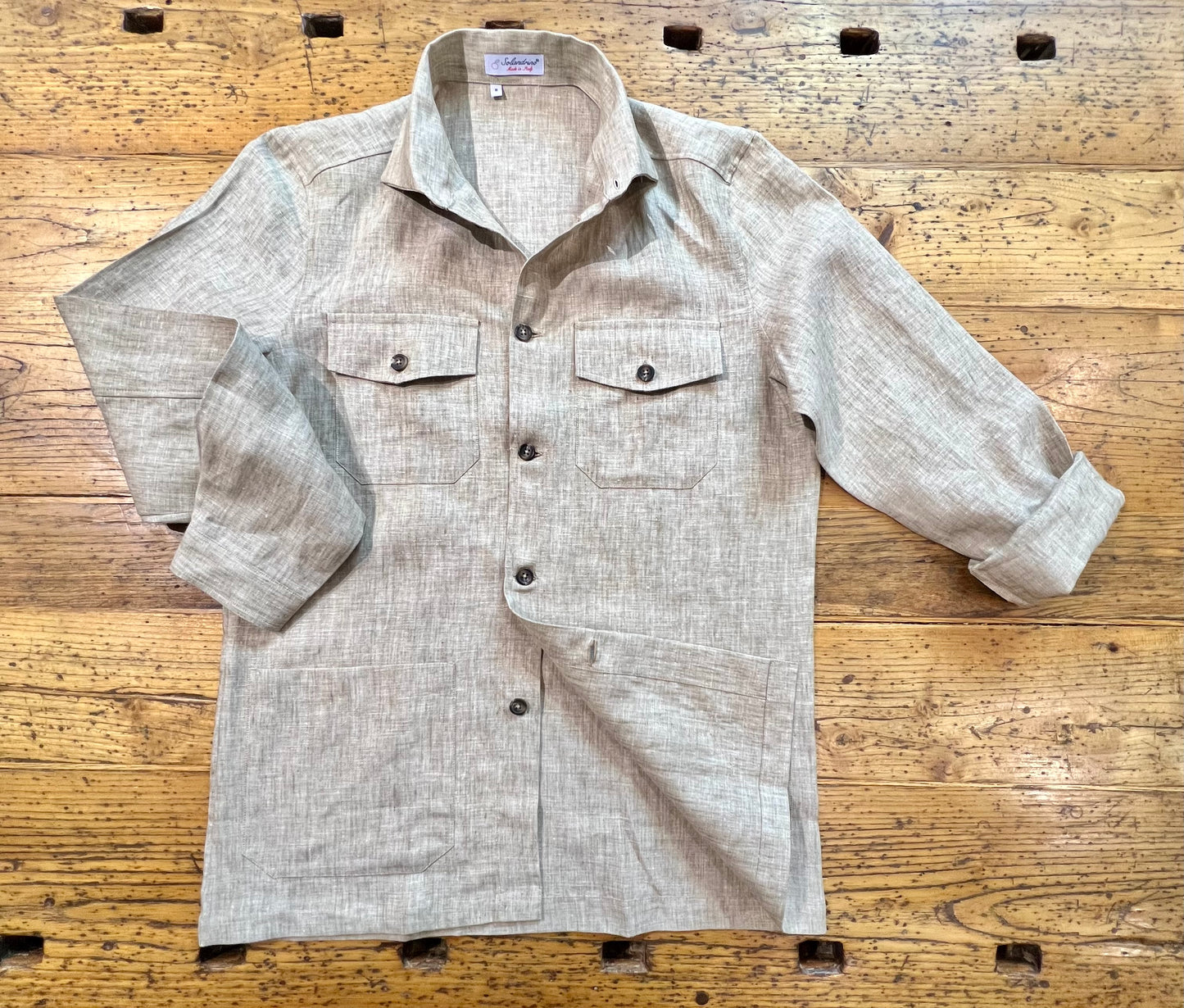 FIELD JACKET IN LINO | BEIGE