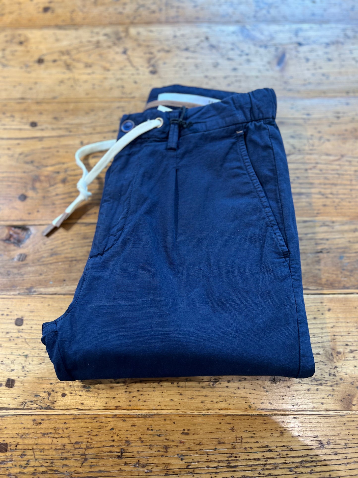 PANTALACCIO LINO BLU