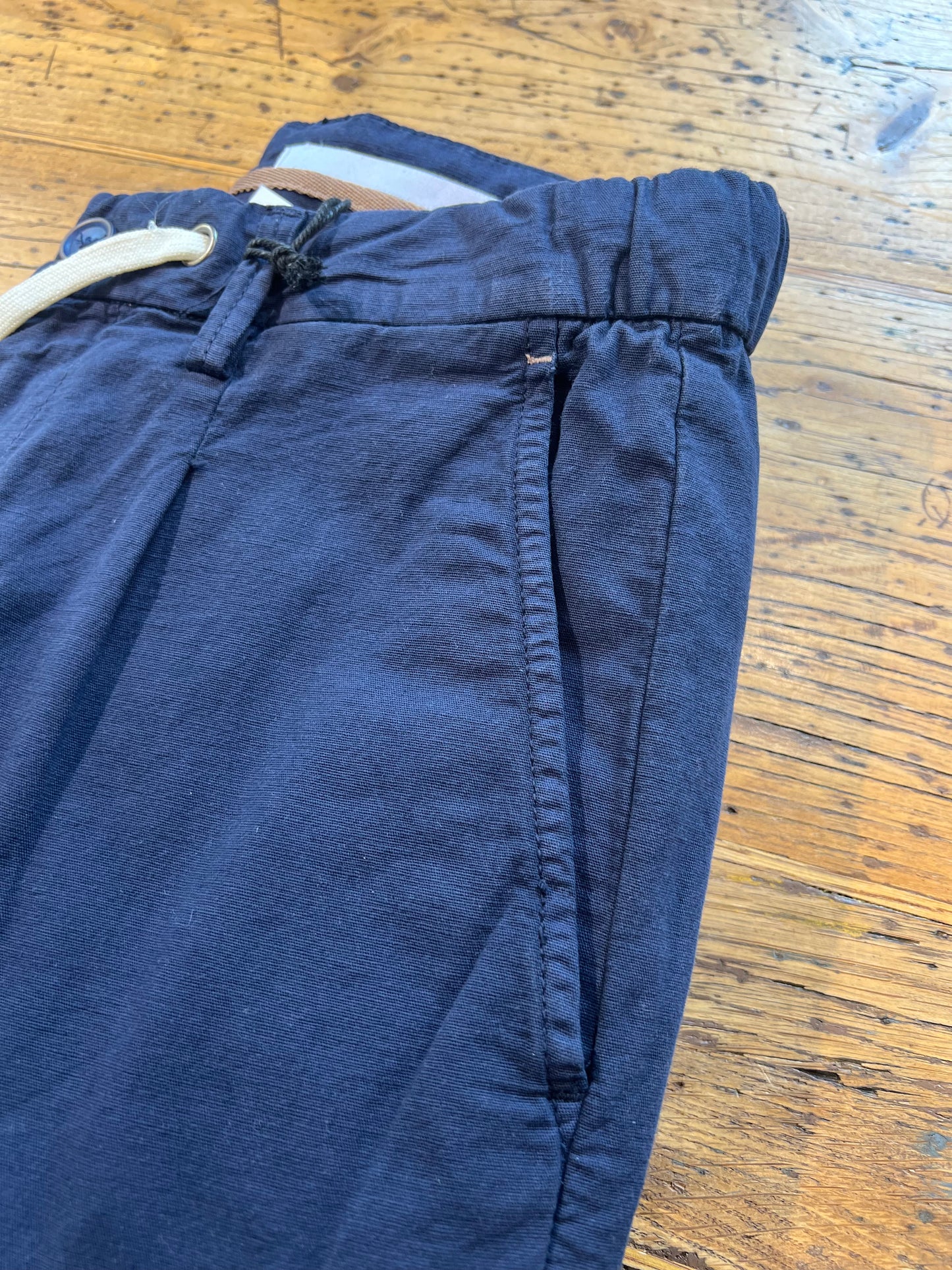 PANTALACCIO LINO BLU