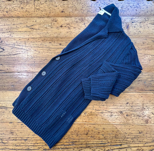 Cardigan Lavorato Blu