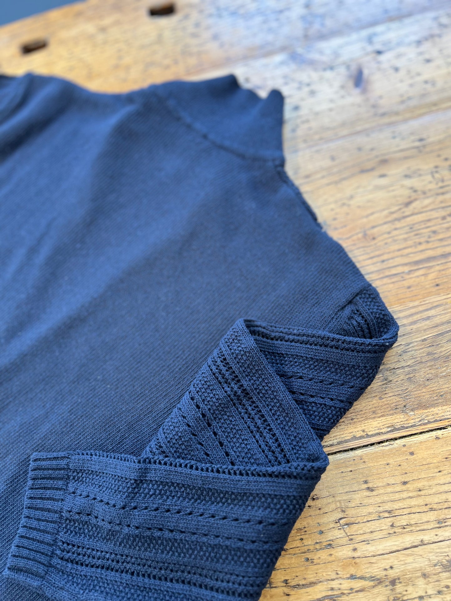 Cardigan Lavorato Blu