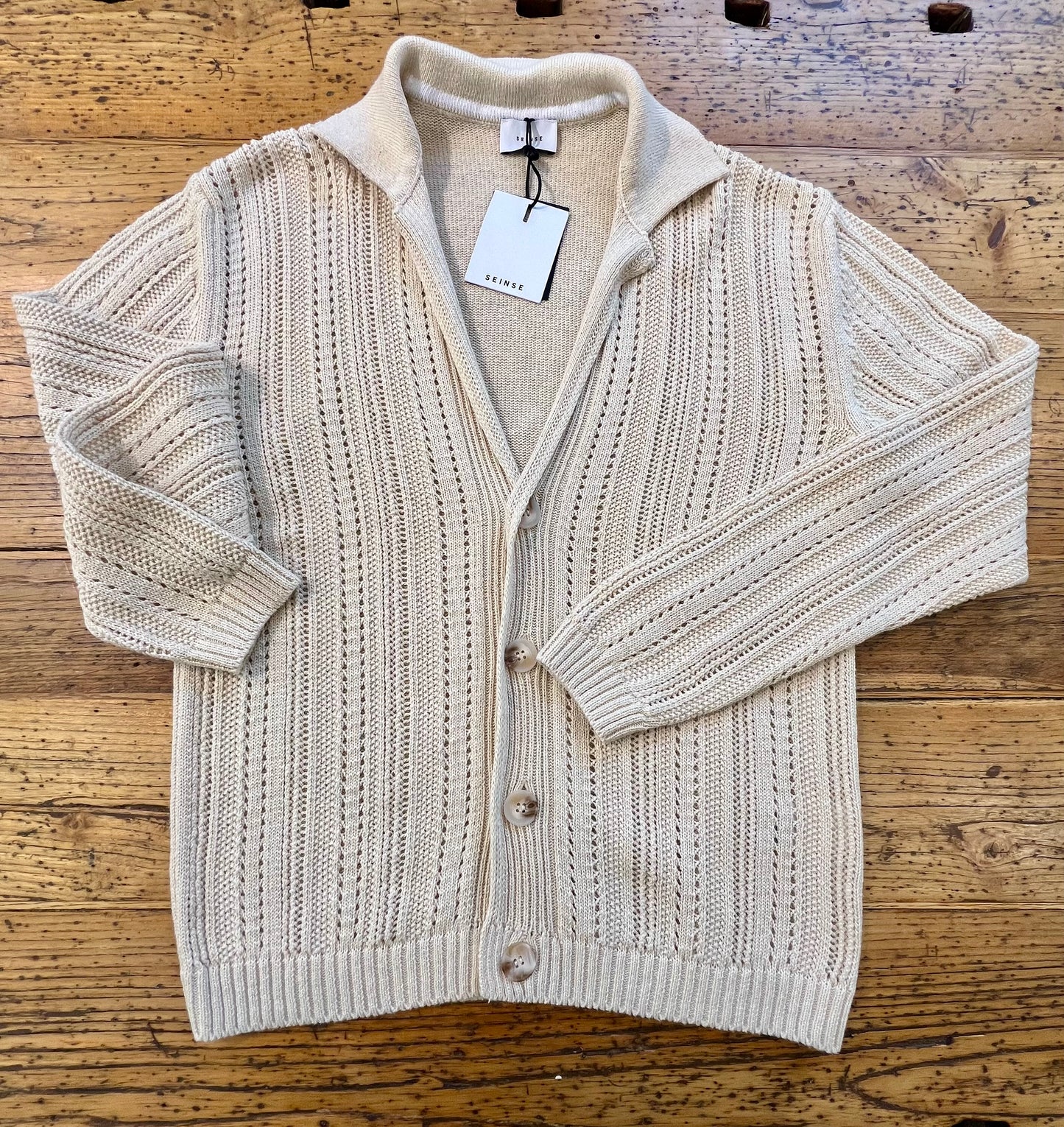 Cardigan Lavorato Beige