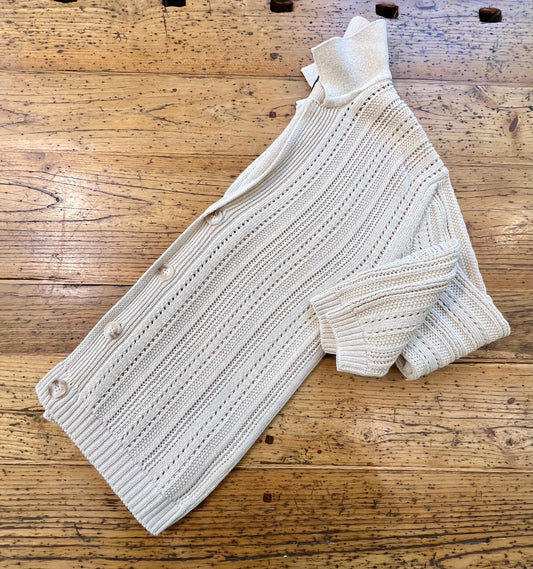 Cardigan Lavorato Beige